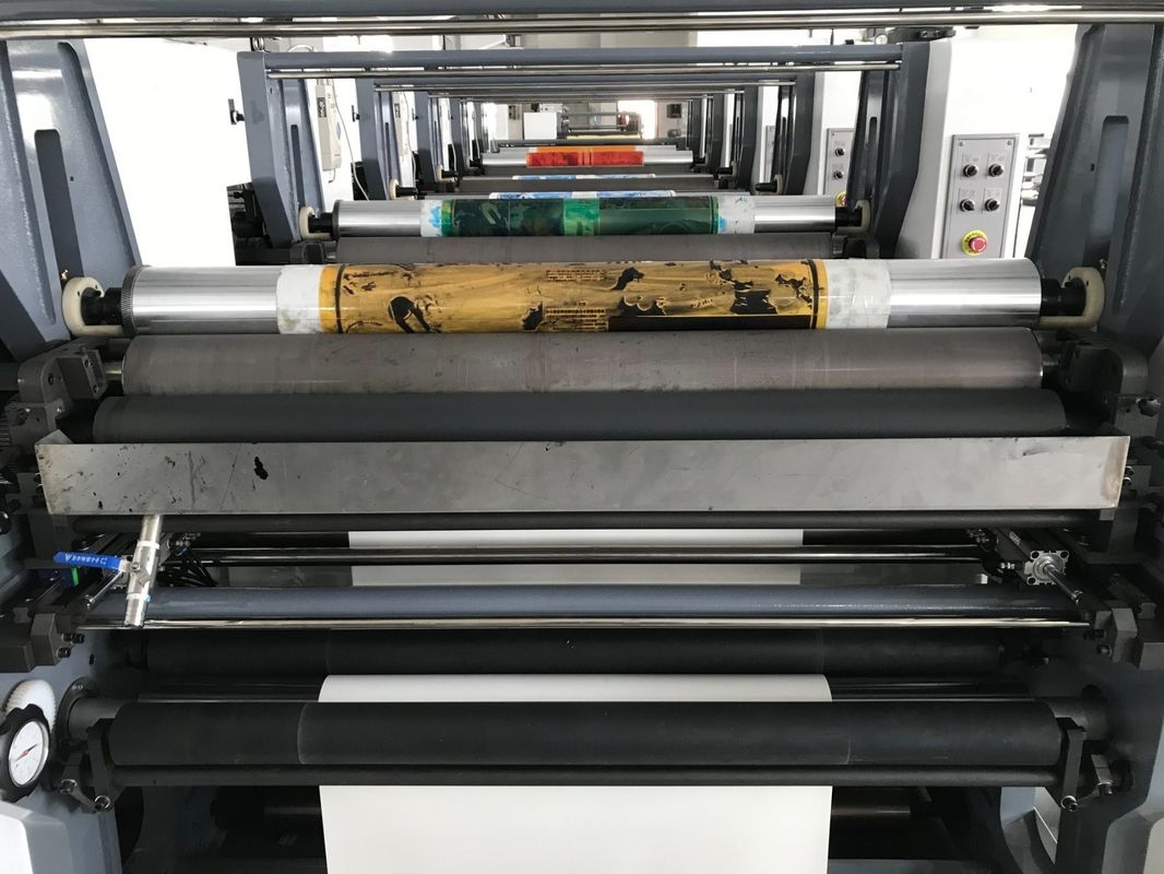PEコーティングダブルフレックス印刷機 100mm Webロール直径とUVIRドライヤー