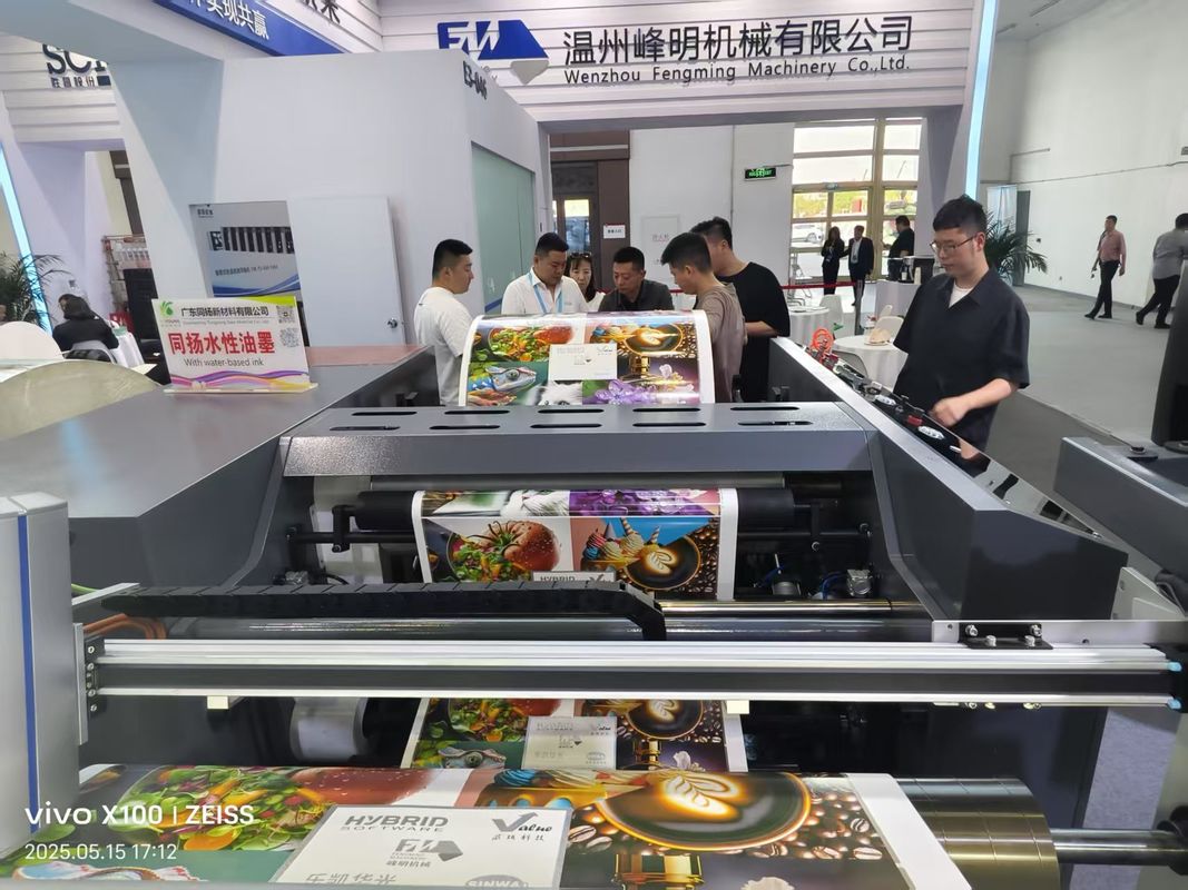自動高品質ロール・ツー・ロール花びら型フルサーボモデルインラインフレキソ印刷機