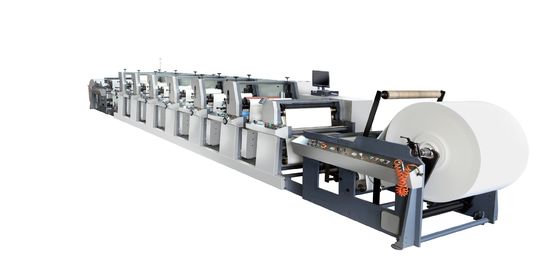 電源 380V 3pH 50Hz フェンミン 6色ユニット型紙フレックス印刷機